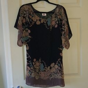 Sheer free people tunic